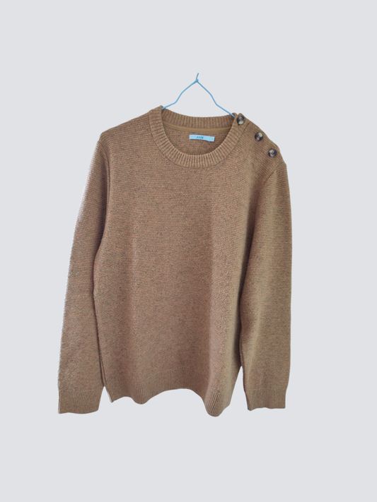 Pull en laine moutarde