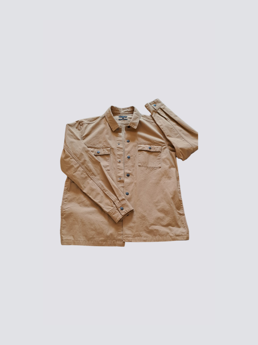Veste en toile à pression