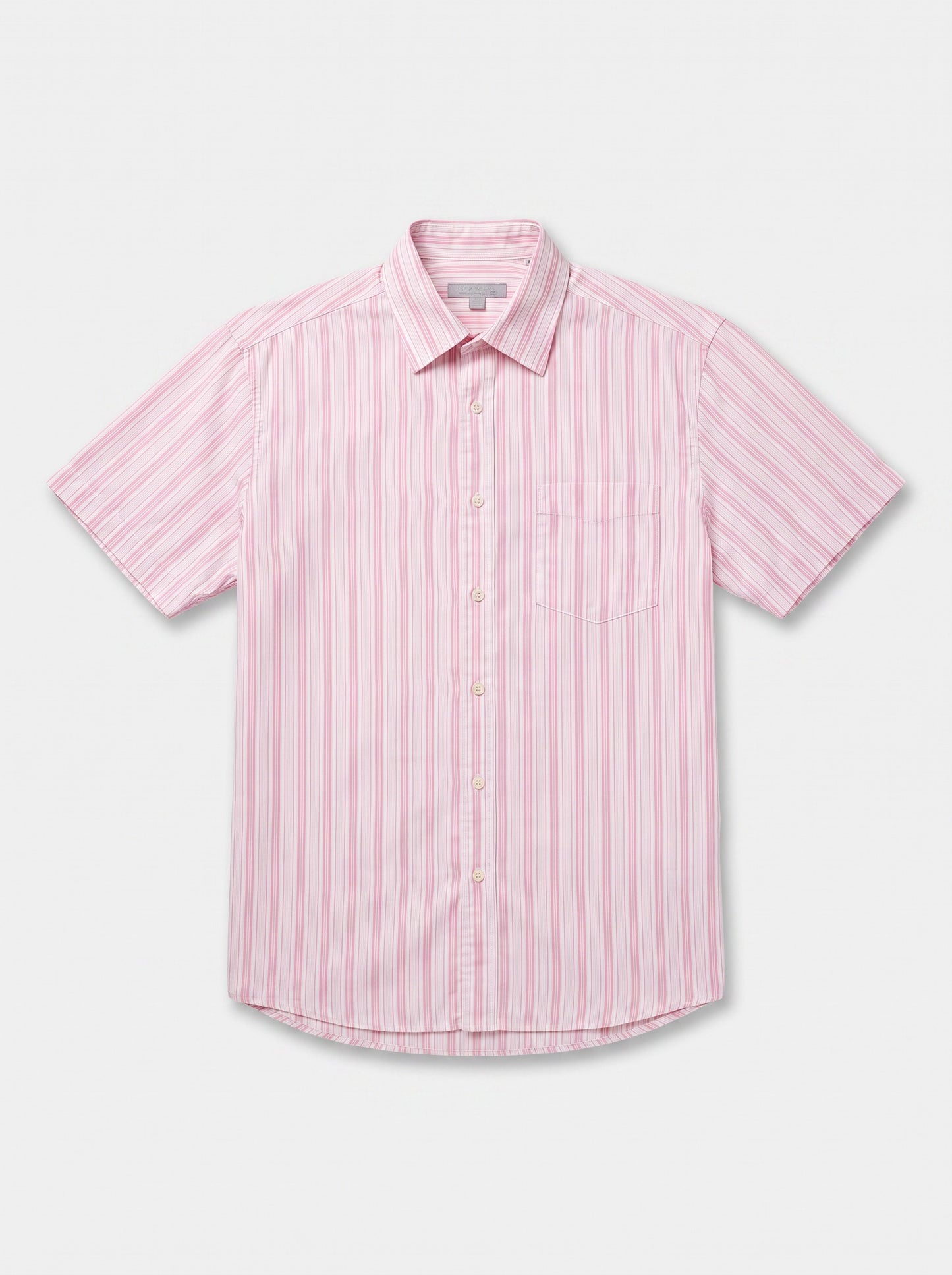 Chemise manche courte rose