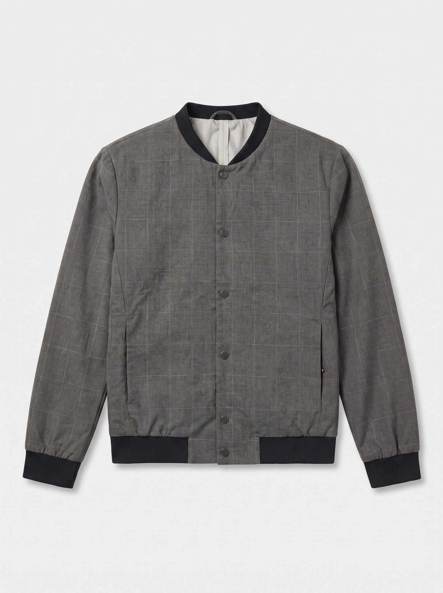 Veste grise à carreaux