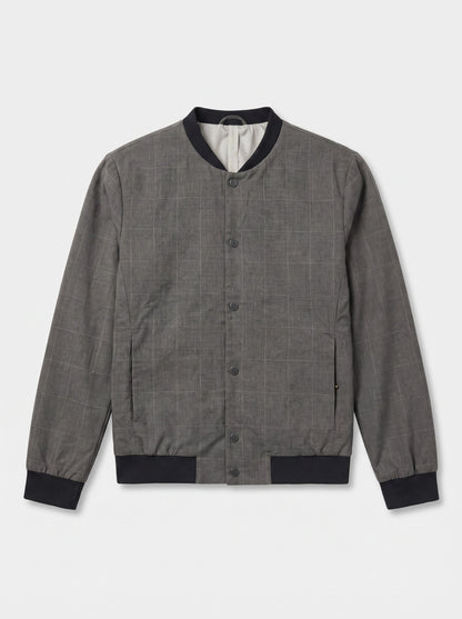 Veste grise à carreaux