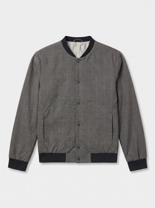 Veste grise à carreaux
