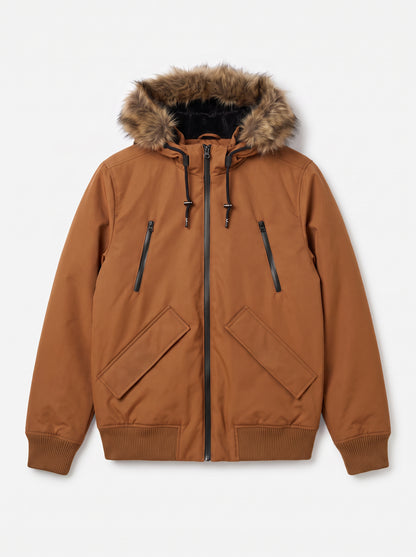 Blouson capuche chaud et déperlant