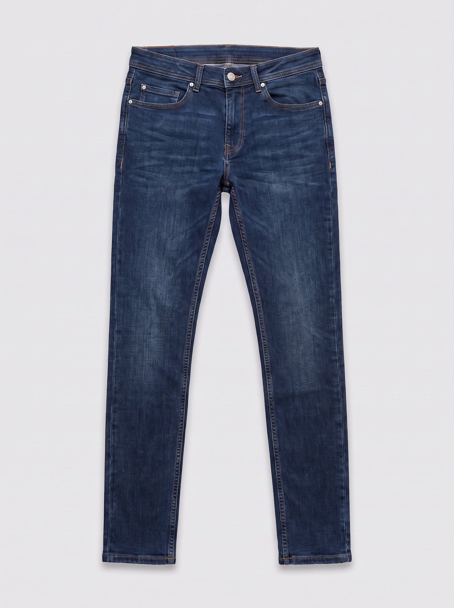 Jean skinny Max 4L bleu foncé lavé