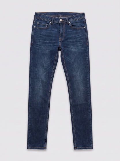 Jean skinny Max 4L bleu foncé lavé