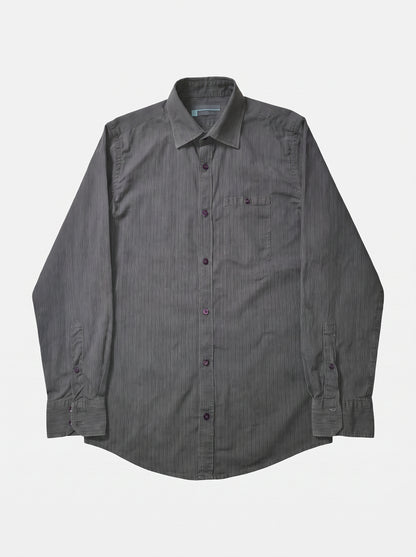 Chemise marron/gris