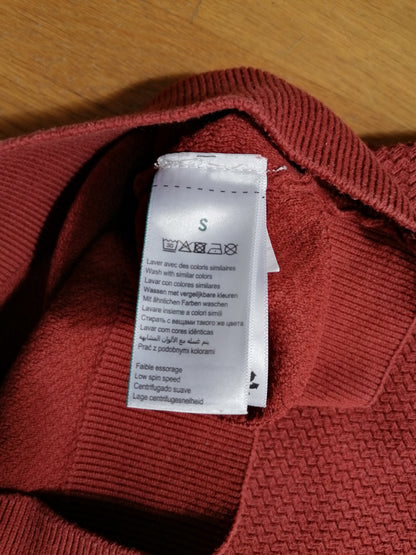 Pull col rond coton point fantaisie