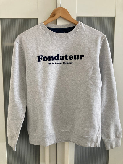 Pull col rond Fondateur de la bonne humeur