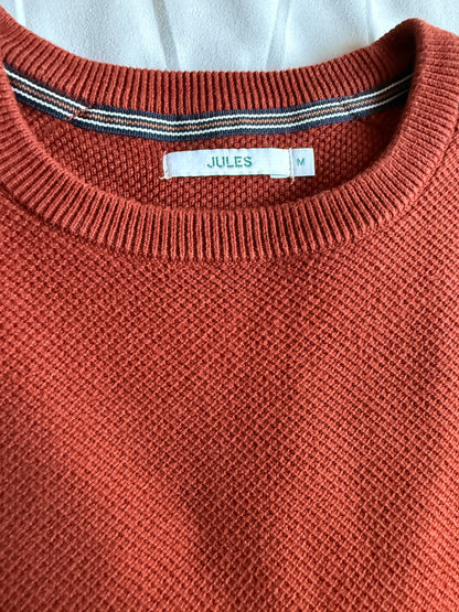 Pull col rond patch épaule