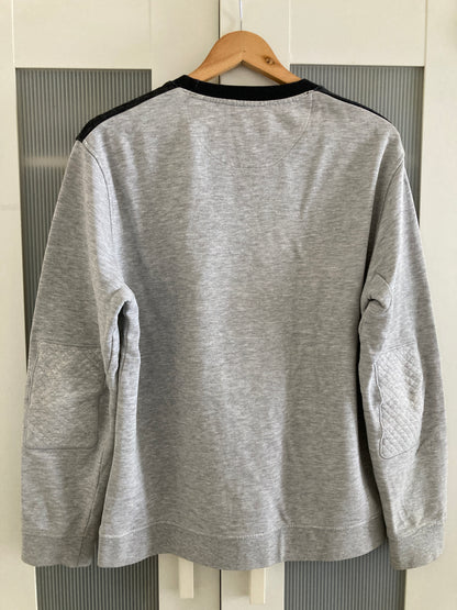 Pull col rond gris