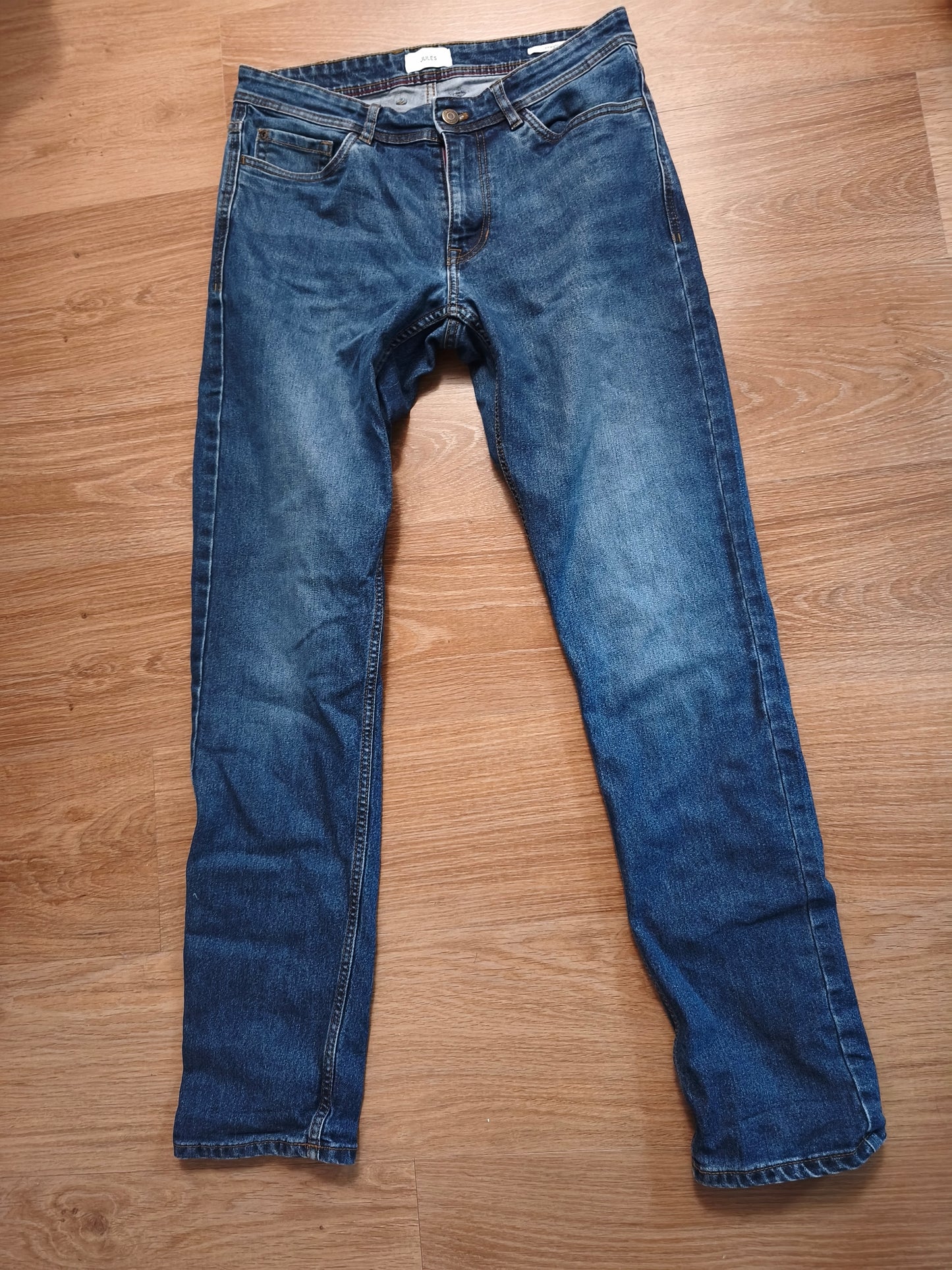 Jean straight en coton et polyester recyclés