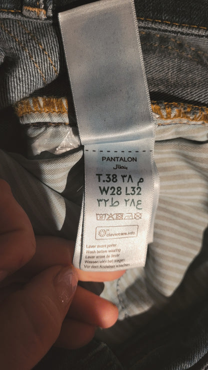 Jean straight 3 longueurs en coton recyclé