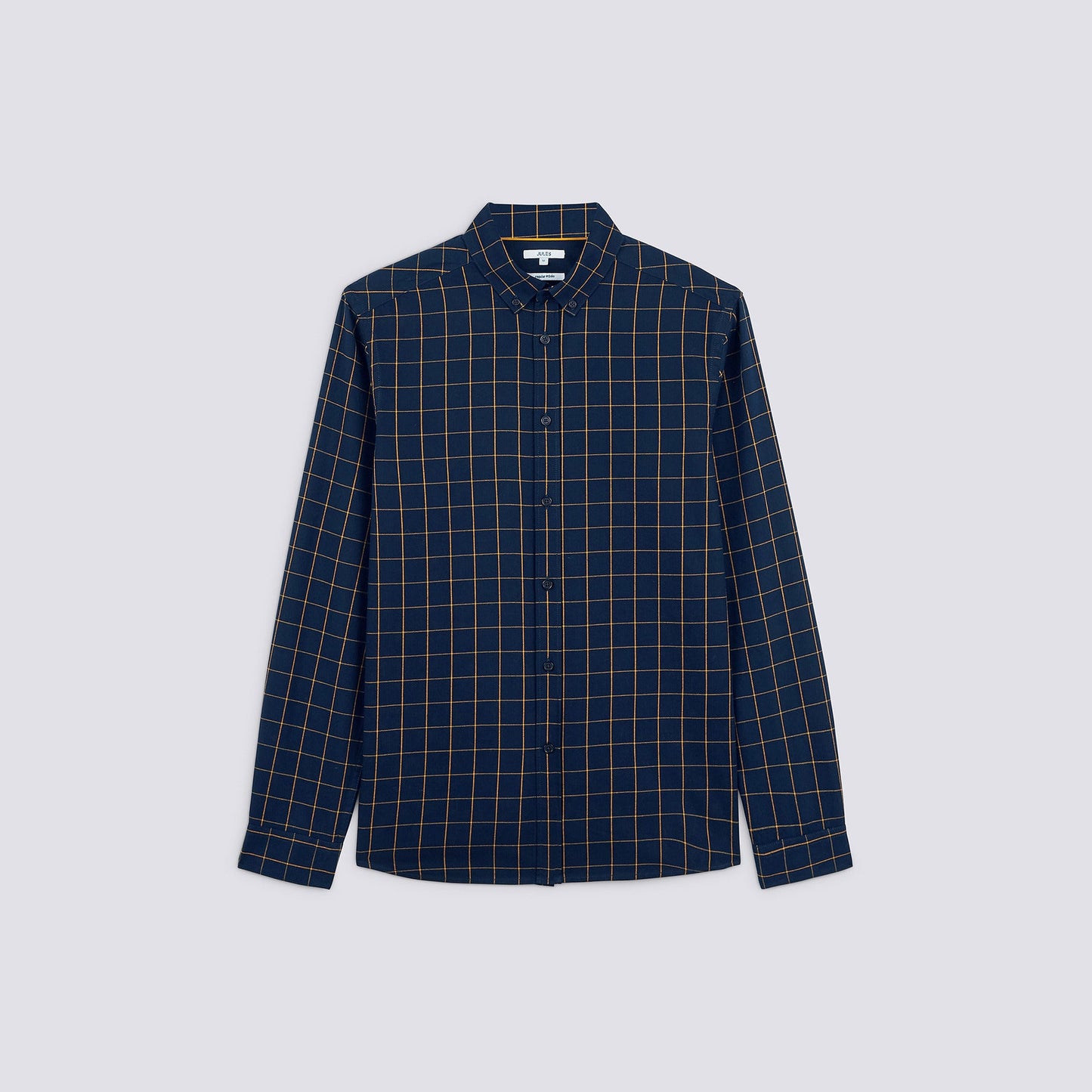 Chemise regular à carreaux coton