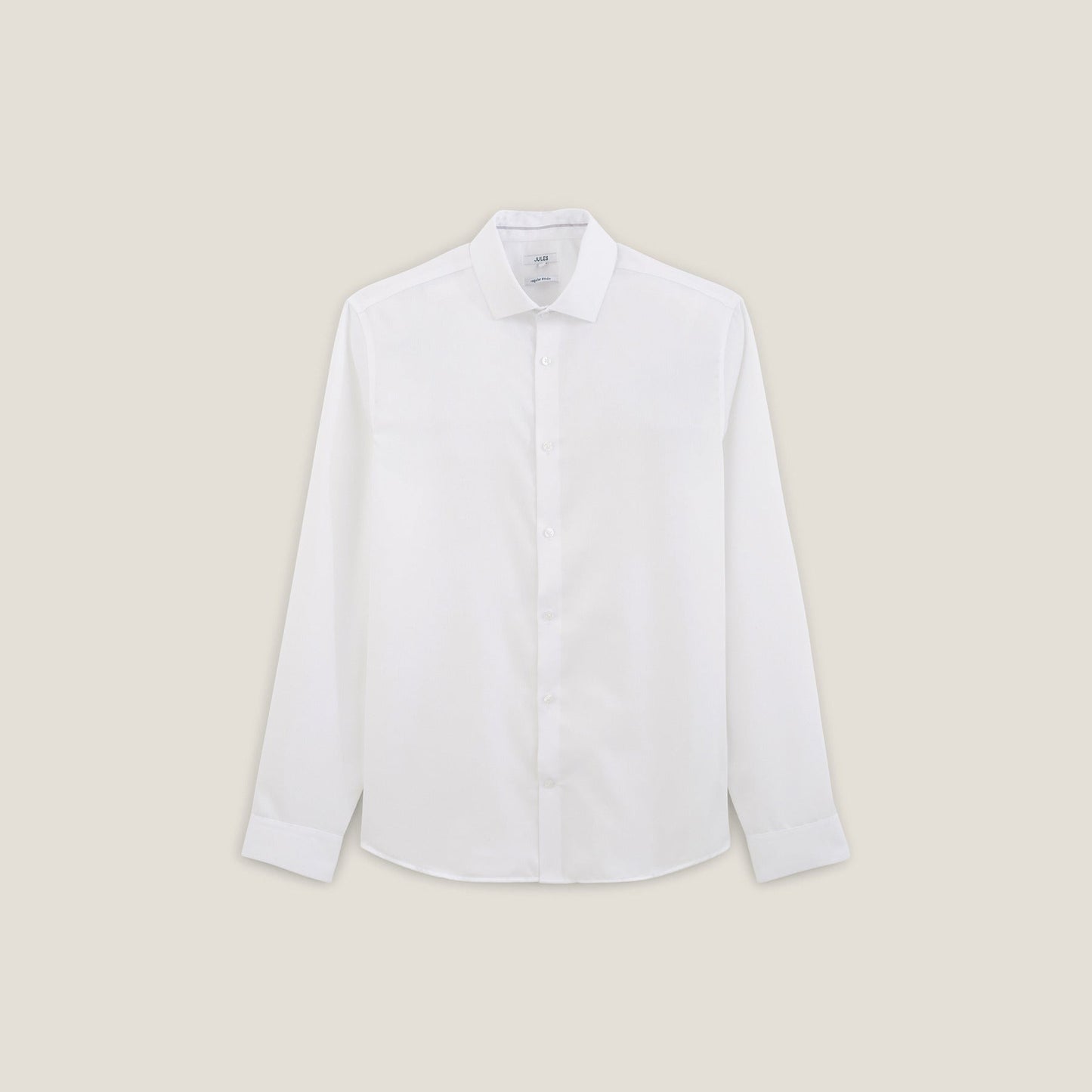 Chemise regular unie coton sans repassage