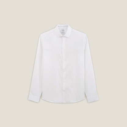 Chemise regular unie coton sans repassage