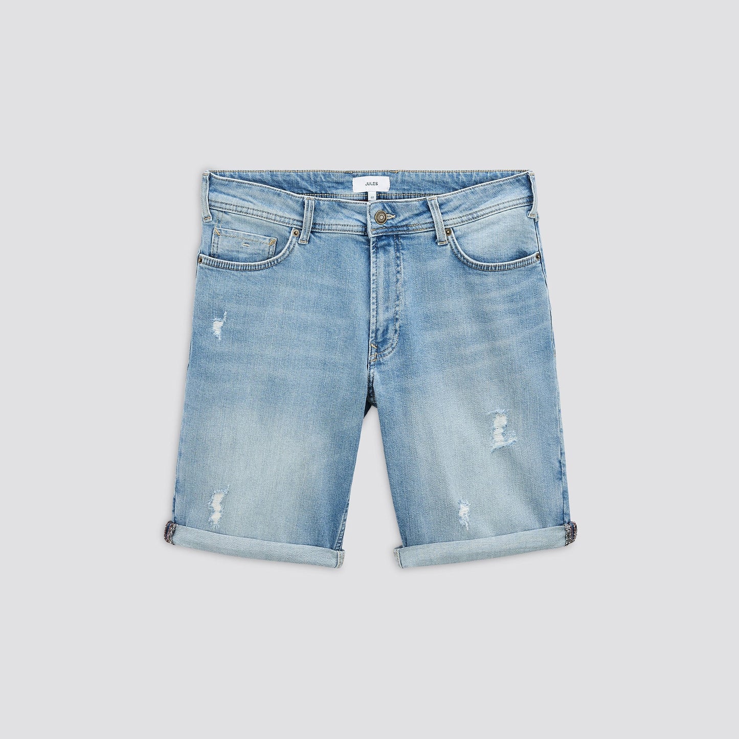 Bermuda en jean usé