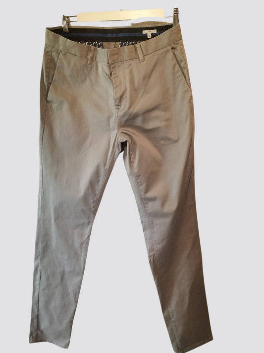 Chino slim satin