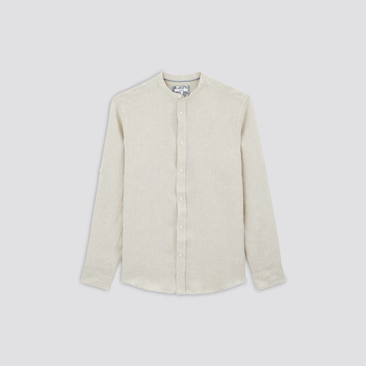 chemise régular col Mao lin