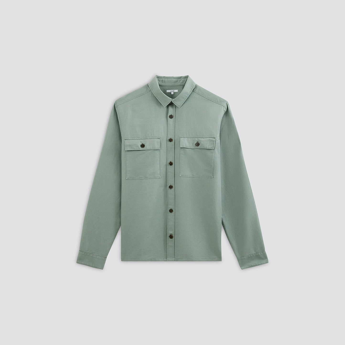 Surchemise unie lin coton