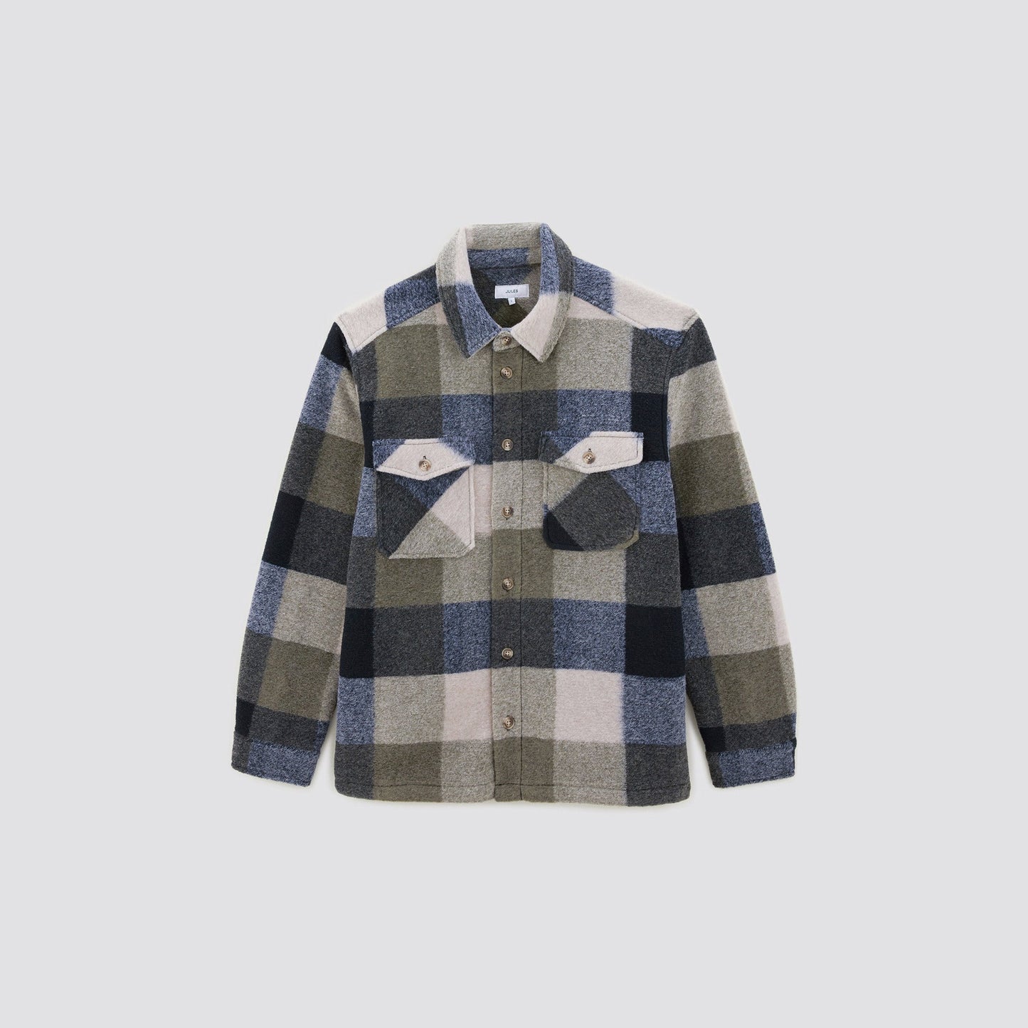 Surchemise carreaux fluffy polyester recyclé