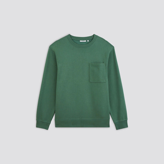 Sweat col rond poche poitrine