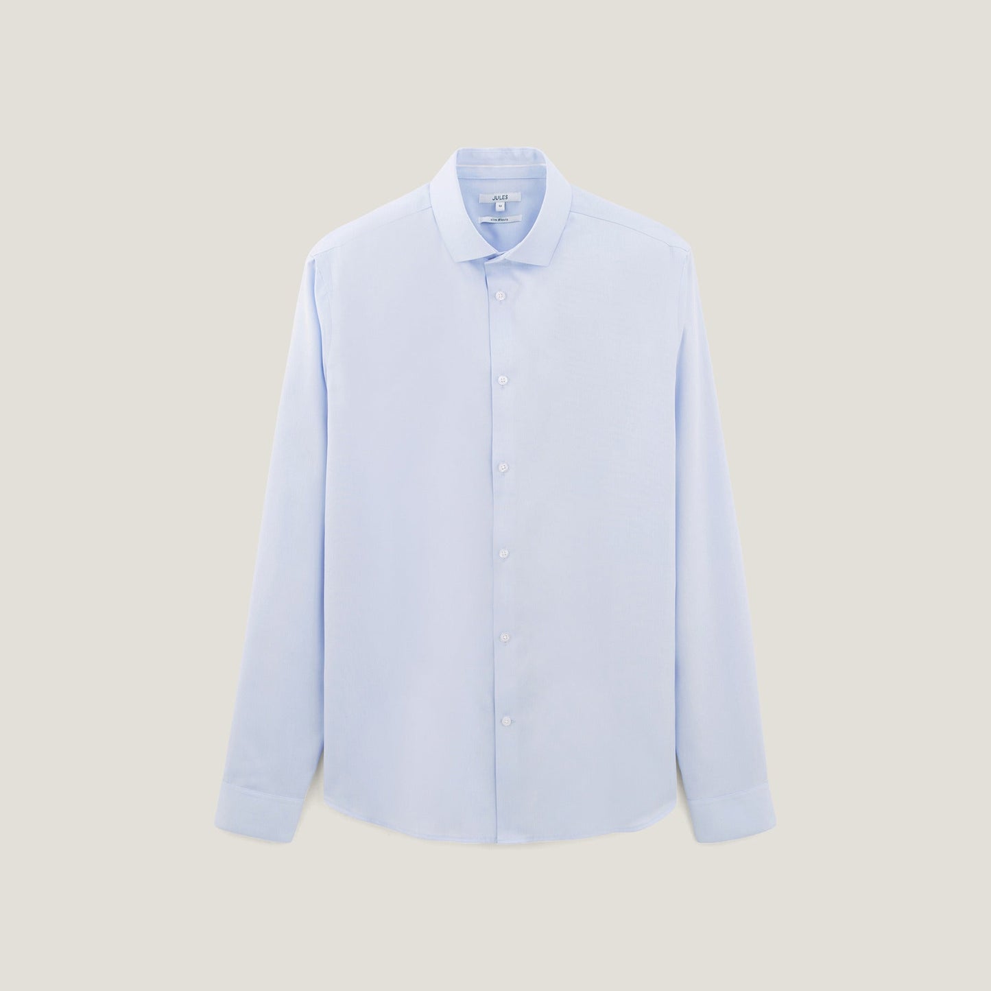 Chemise slim sans repassage unie coton