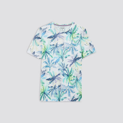 Tee shirt imprimé palmiers