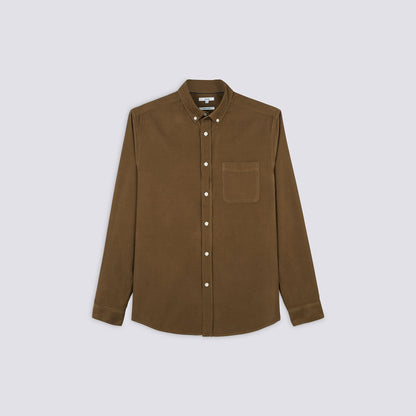 Chemise regular velours côtelé