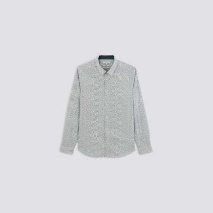 Chemise slim imprimé tache coton
