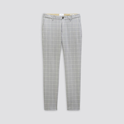 Pantalon chino slim carreaux pied de poule