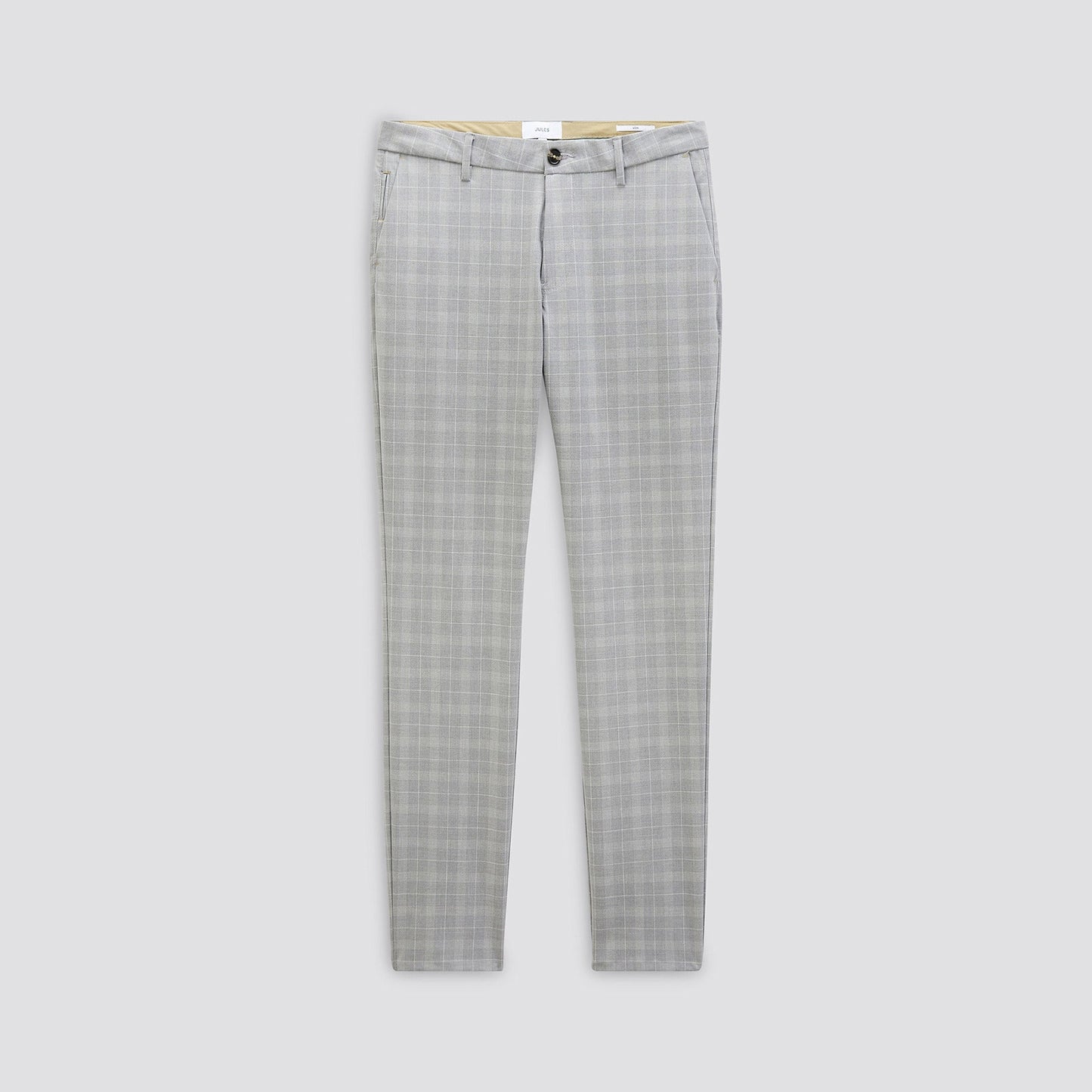 Pantalon chino slim carreaux pied de poule