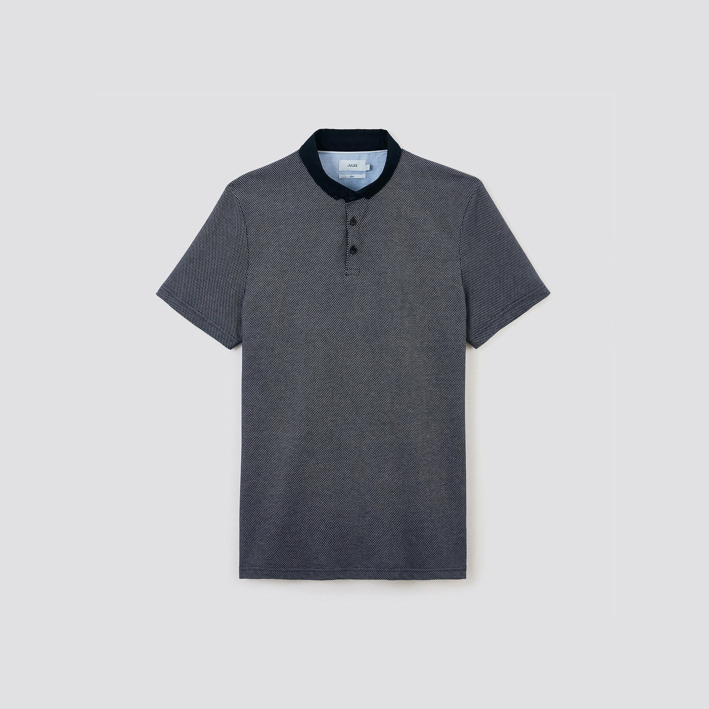 Polo manches courtes bubble col contrasté twill