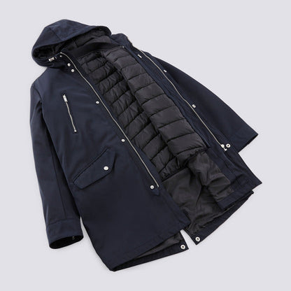 Parka déperlante chaude à capuche