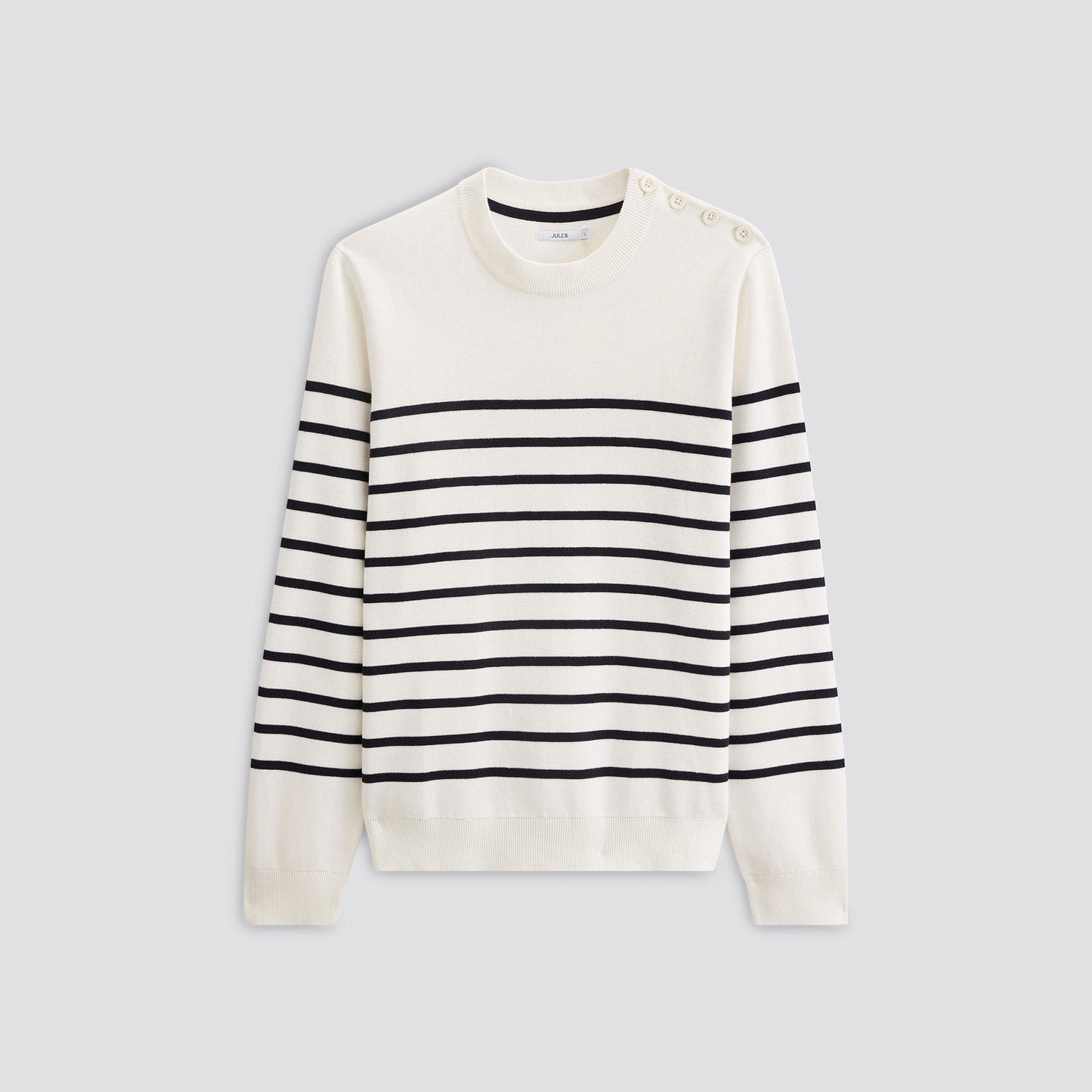 Pull marinière à col rond