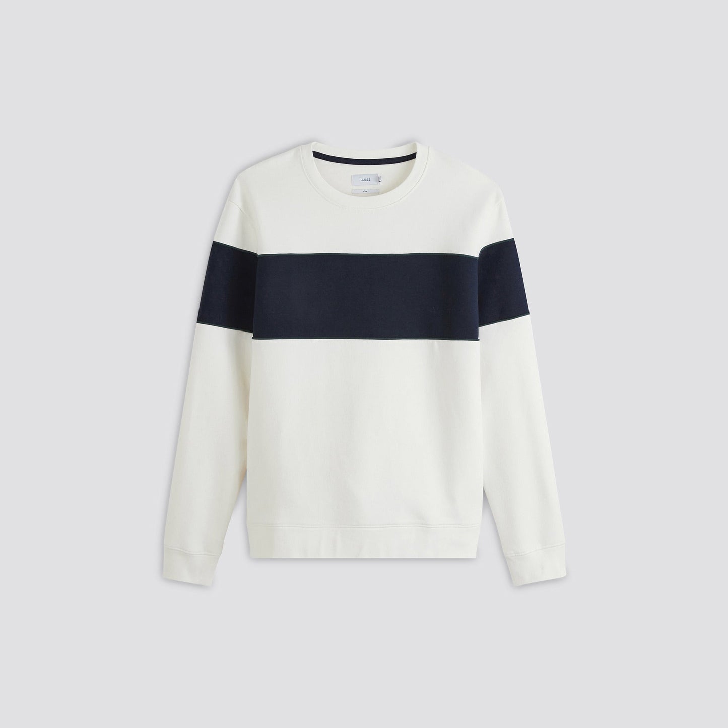 Sweat col rond colorblock