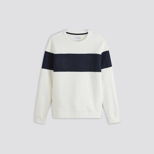 Sweat col rond colorblock