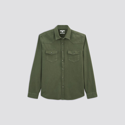 Chemise regular twill coton biologique