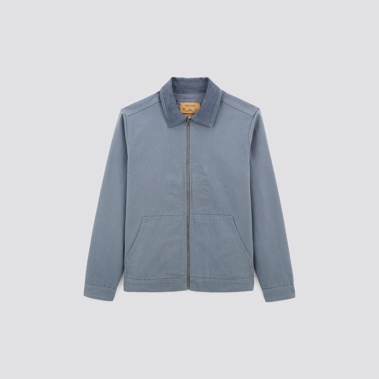 Blouson coton canvas col chemise