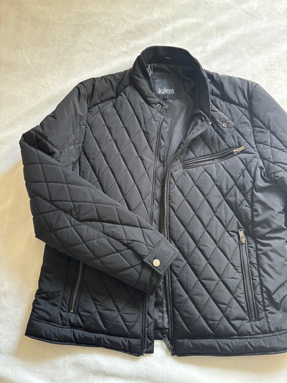 Blouson col montant type biker