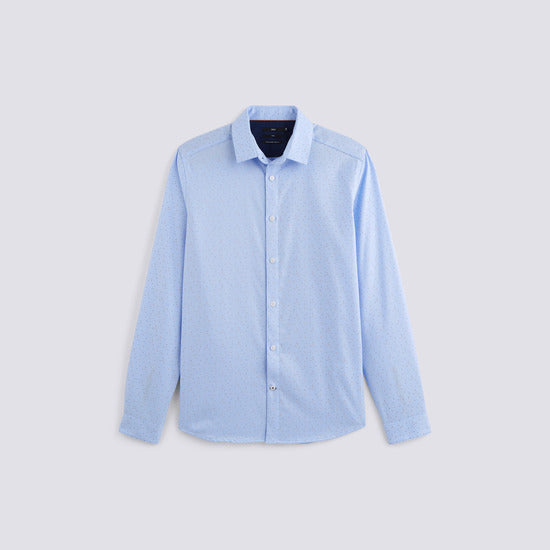 Chemise imprimée slim repassage superflu