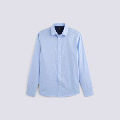 Chemise imprimée slim repassage superflu