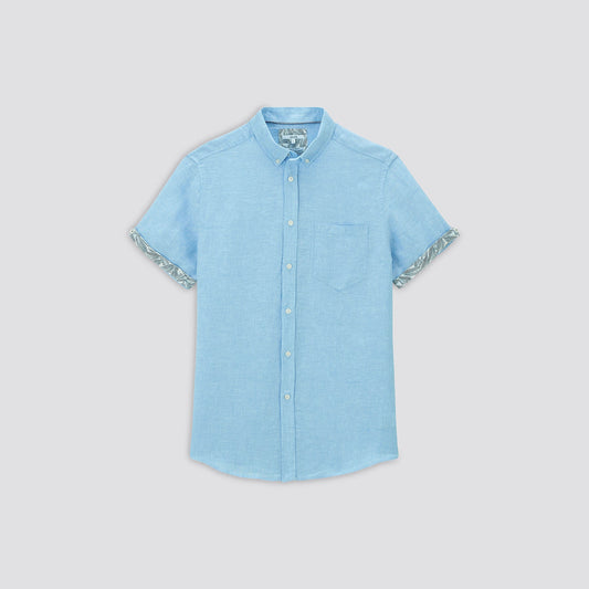 Chemisette regular lin français