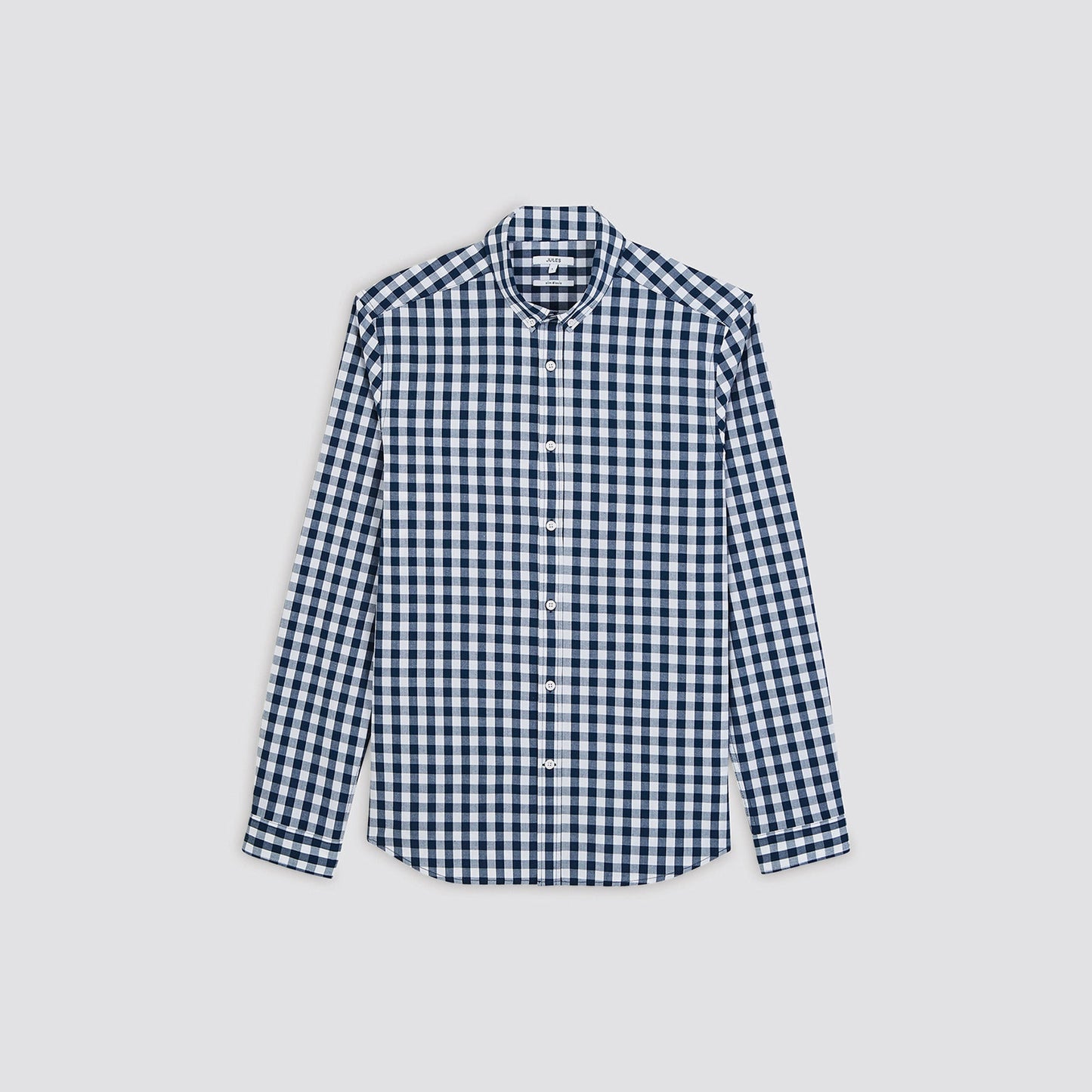 Chemise slim à carreaux coton