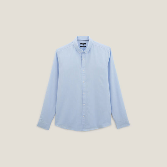 Chemise regular unie en coton biologique