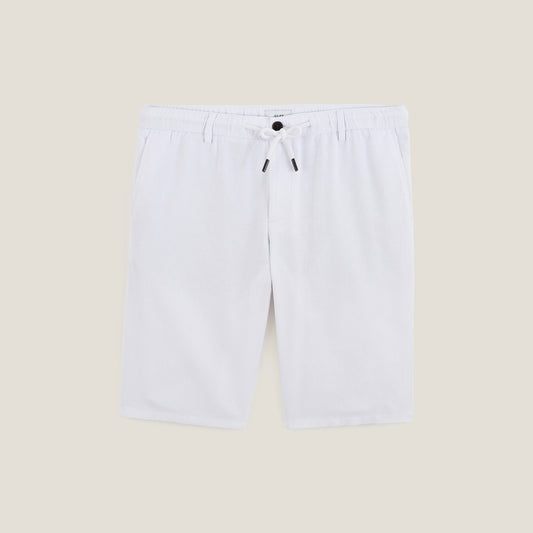 Bermuda uni en coton lin