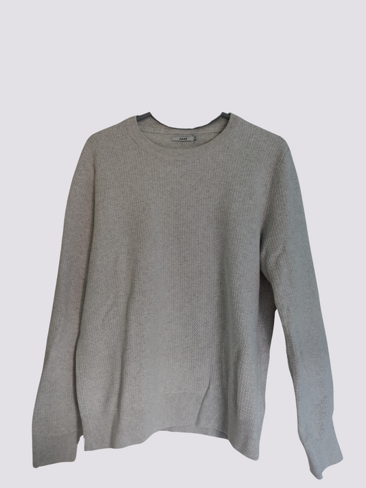 Pull en maille gris