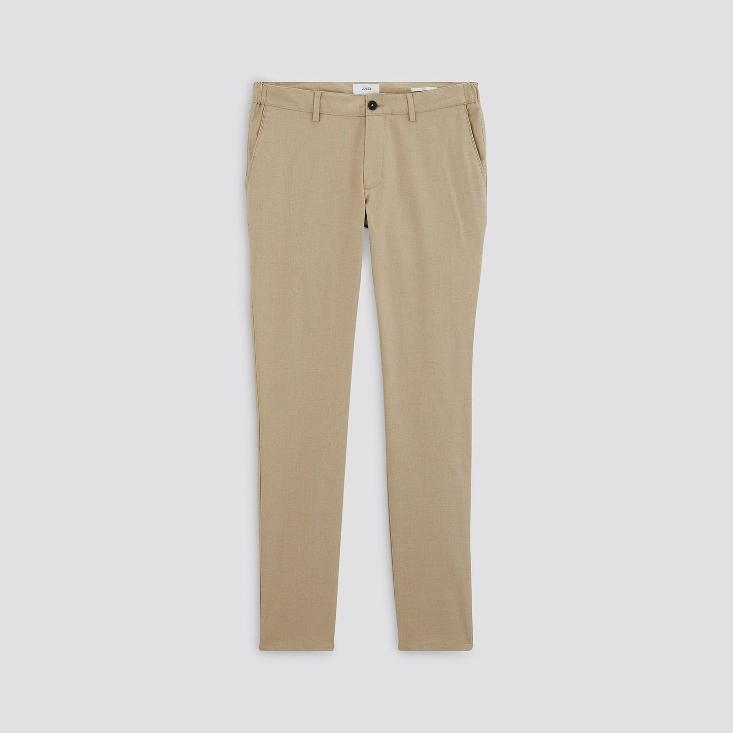 Pantalon chino slim elastiqué reliefé
