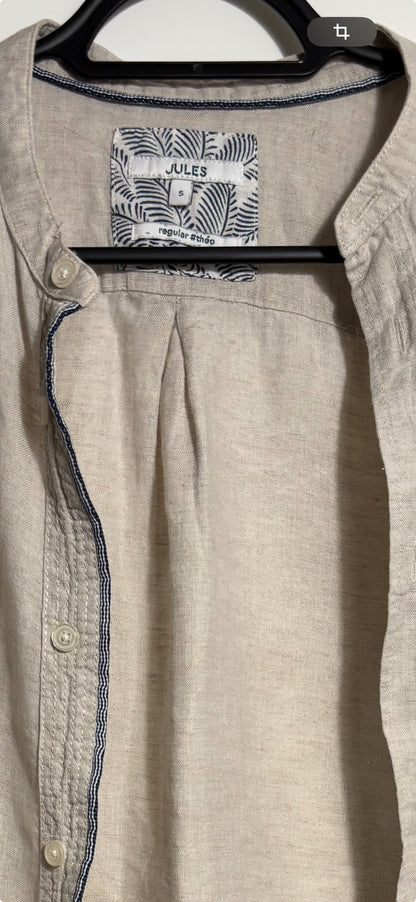 Chemise regular col mao lin