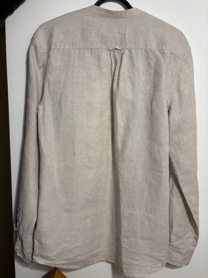 Chemise regular col mao lin