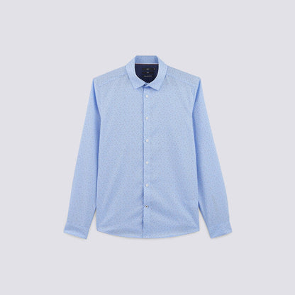 Chemise imprimée slim repassage superflu